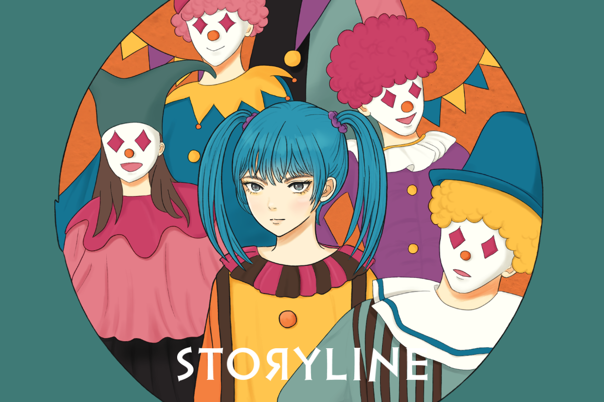 「道化師の星で」MV用イラスト